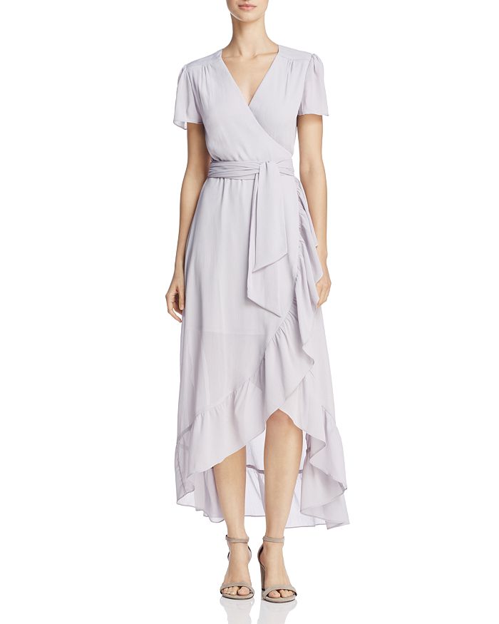 WAYF Ruffle Short-Sleeve Wrap Dress - 100% Exclusive | Bloomingdale's