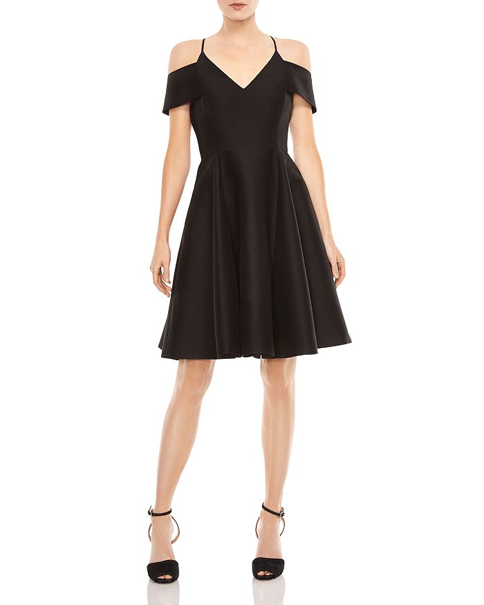 Halston heritage cold shoulder dress online