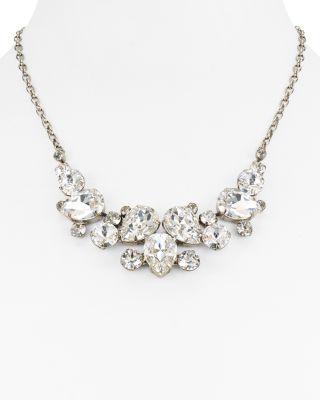 swarovski crystal bib necklace