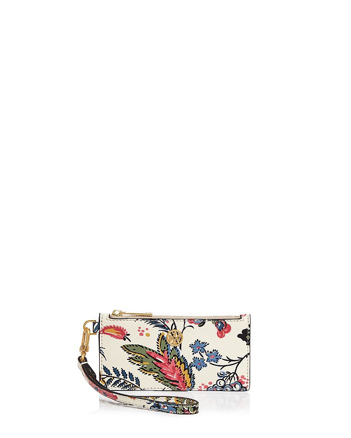 Tory burch parker zip card case top