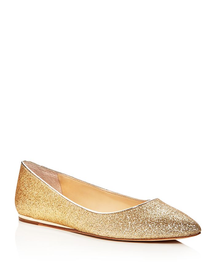 Imagine VINCE CAMUTO Genesa Glitter Pointed Toe Ballet Flats ...