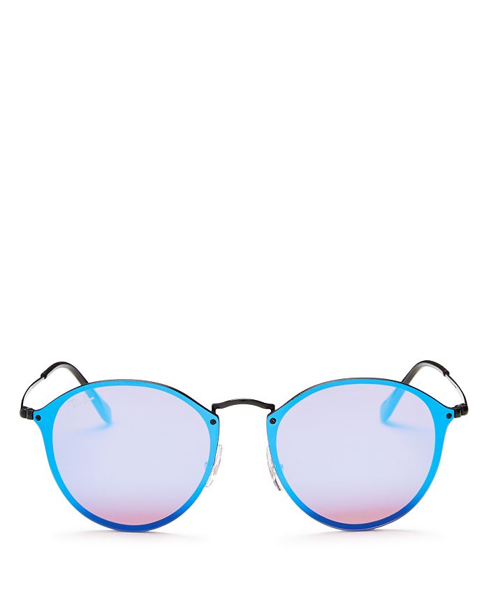 Ray-Ban Unisex Blaze Rimless Round Sunglasses, 59mm | Bloomingdale's