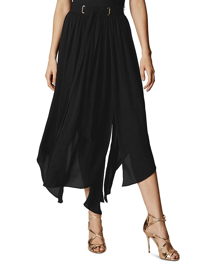 KAREN MILLEN Ruched Midi Skirt Bloomingdale's