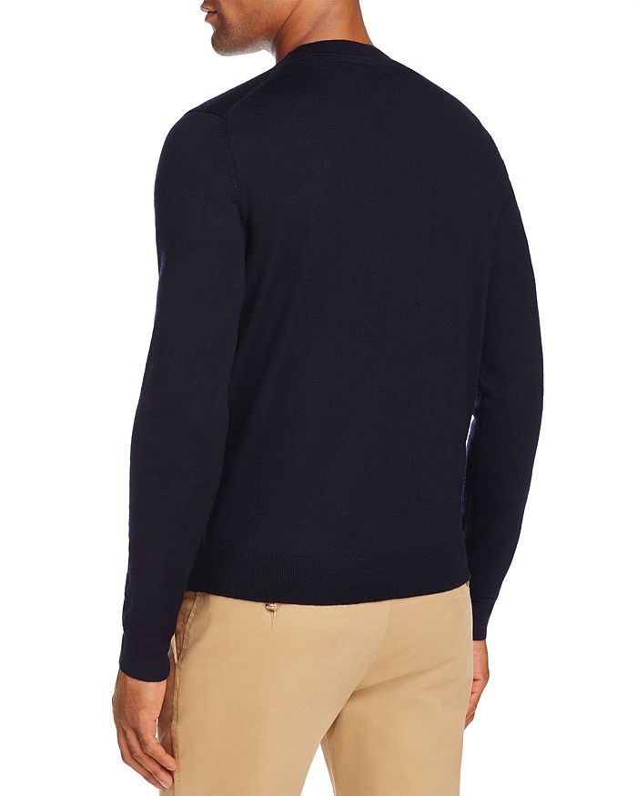 Shop The Men's Store At Bloomingdale's V-neck Merino Sweater - 100% Exclusive In Navy