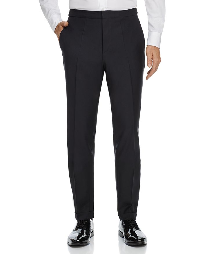 HUGO Textured Solid Slim Fit Tuxedo Pants | Bloomingdale's