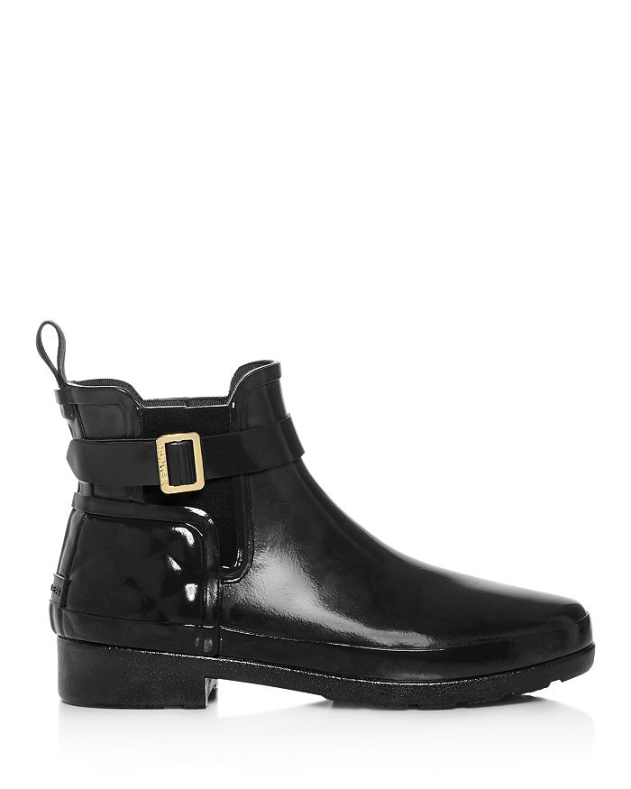 hunter original refined gloss chelsea waterproof rain waterproof bootie