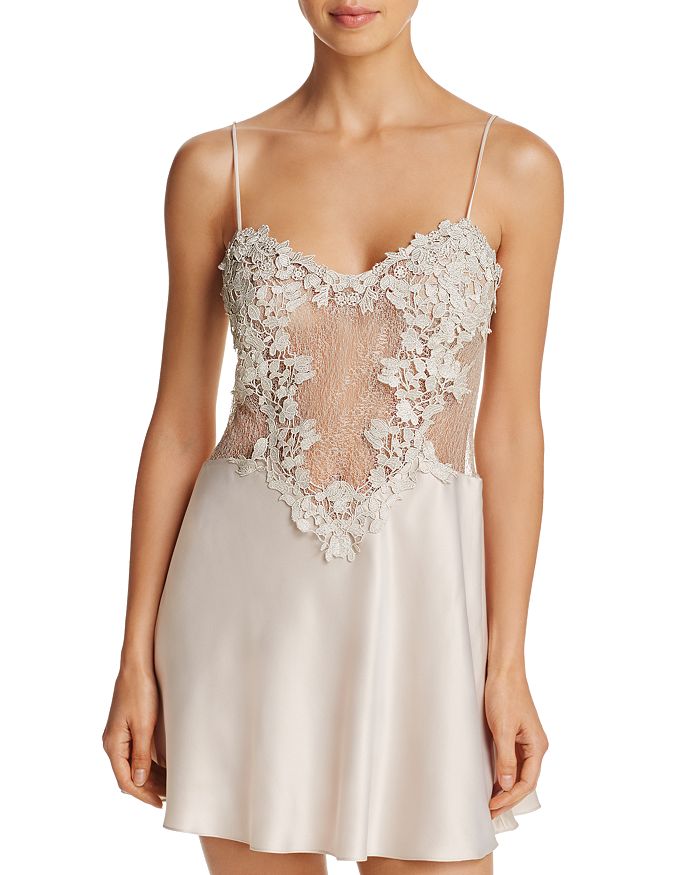 Shop Flora Nikrooz Showstopper Charmeuse Chemise In Champagne