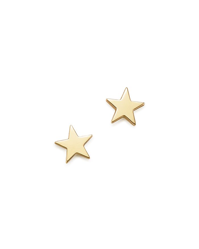 Zoë Chicco 14K Yellow Gold Itty Bitty Star Earrings | Bloomingdale's