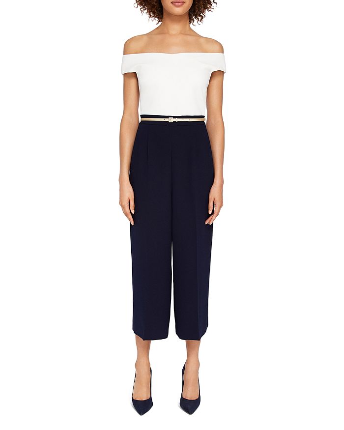 Ted Baker Flawraa Off the Shoulder Culotte Jumpsuit Bloomingdale s