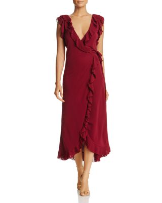 bloomingdales burgundy dress