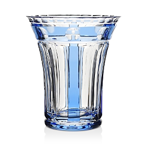 William Yeoward Crystal William Yeoward 6 Crystal Emerald Flower Vase In Blue
