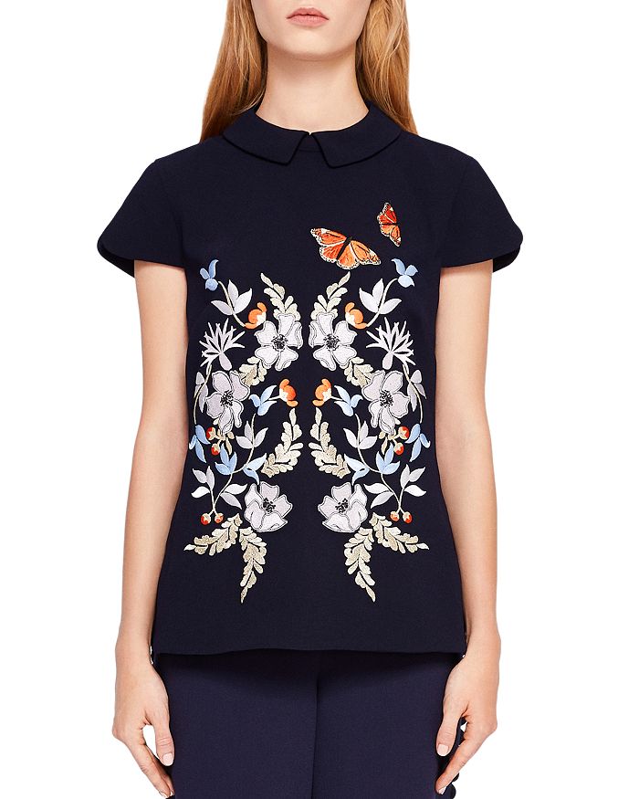 Ted Baker Enora Kyoto Gardens Collared Top Bloomingdale s