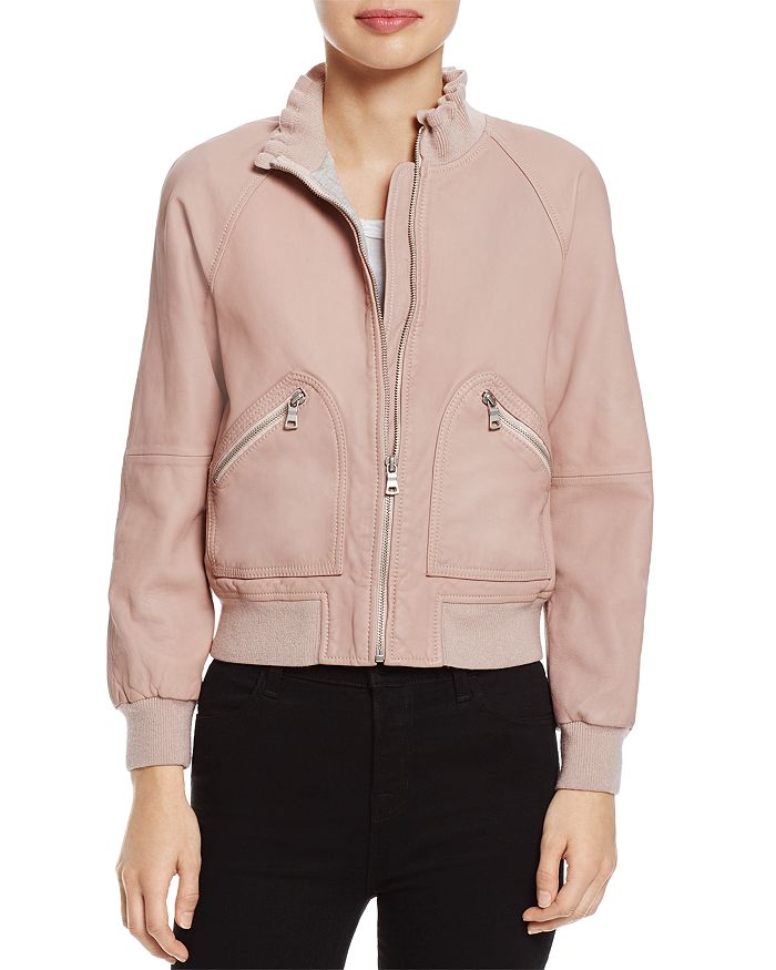 Rebecca taylor hotsell pink leather jacket