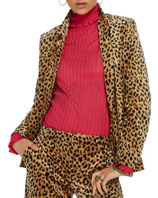 scotch and soda leopard blazer