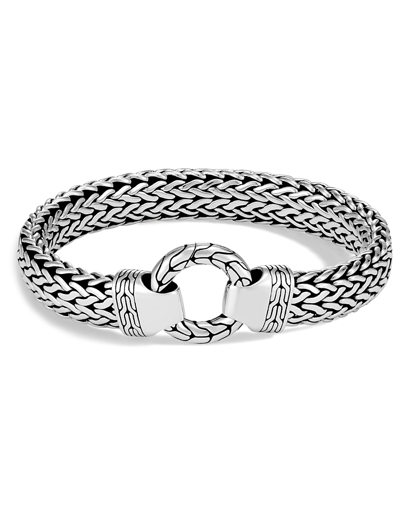 John Hardy Men's Sterling Silver Classic Chain Ring Clasp Bracelet, 11mm