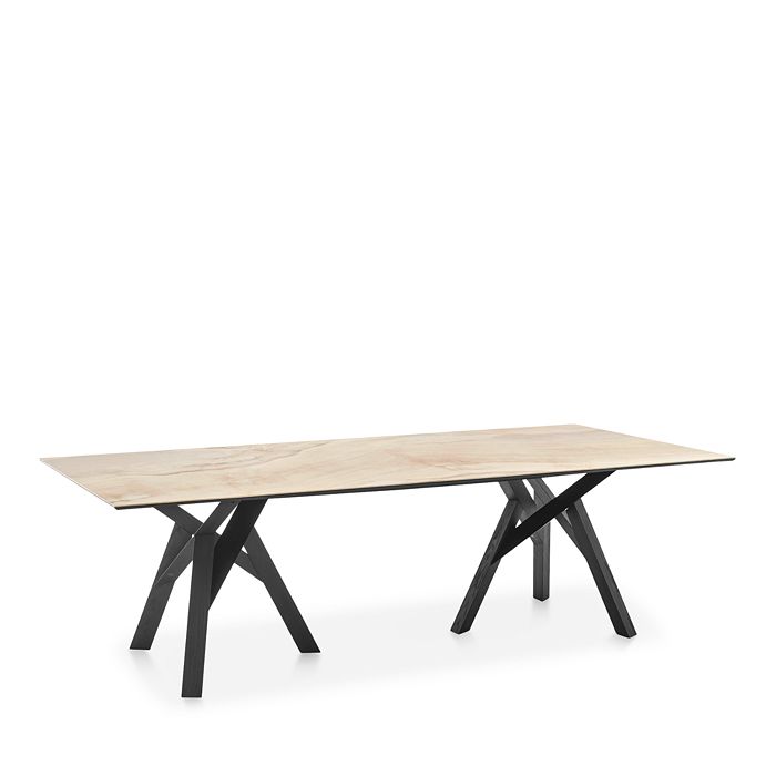 Calligaris Jungle Small Dining Table In Matte Black