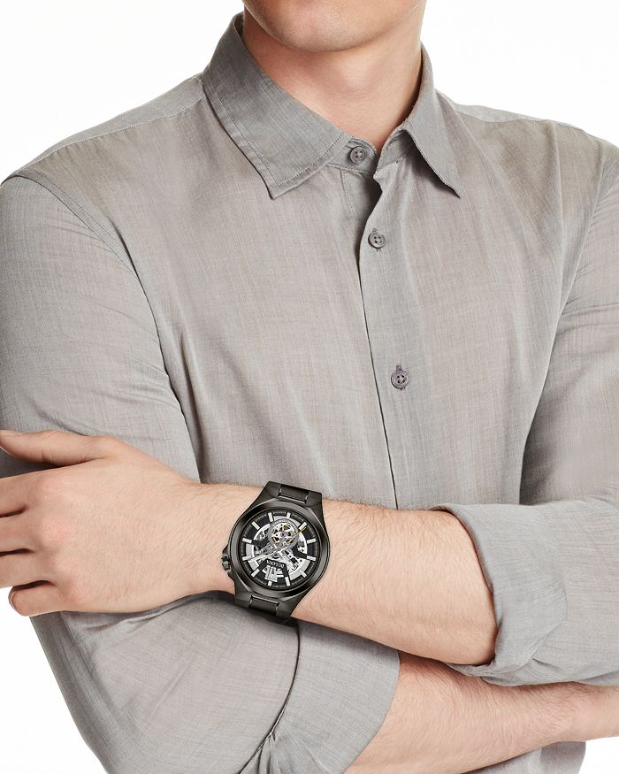 Shop Bulova Automatic Watch, 46mm In Gray