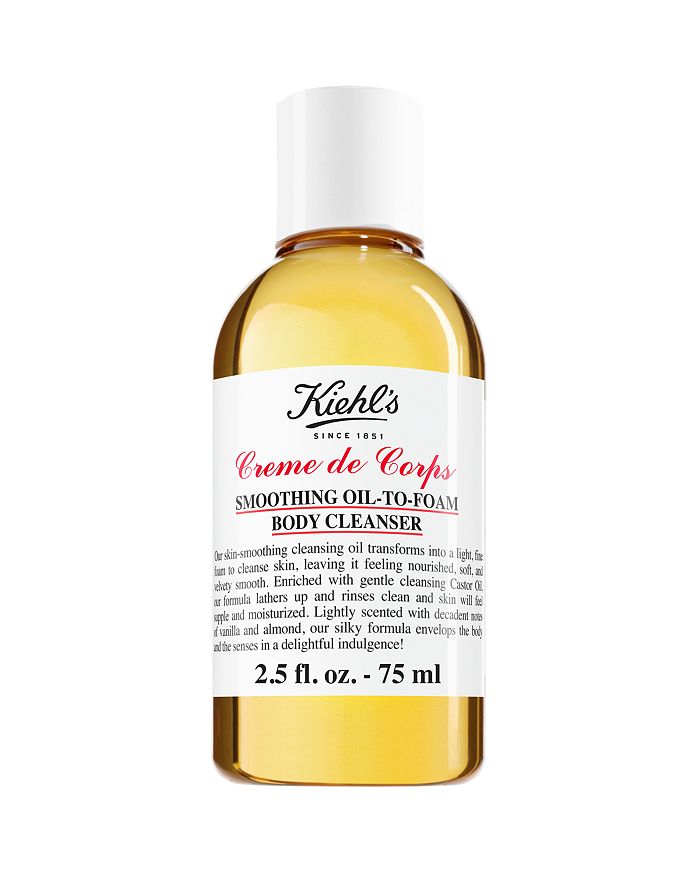 KIEHL'S SINCE 1851 1851 CREME DE CORPS SMOOTHING OIL-TO-FOAM BODY CLEANSER 2.5 OZ.,S26942