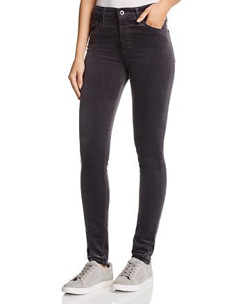 AG Farrah Velvet Skinny Jeans in Rich Mercury - 100% Exclusive ...
