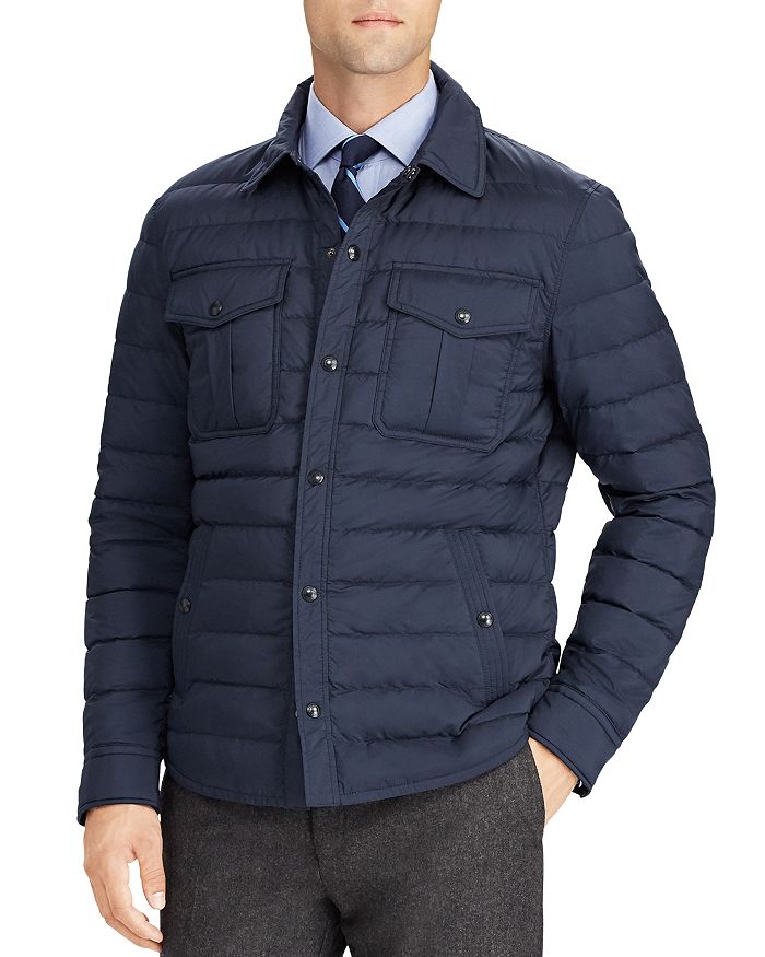 Polo Ralph Lauren Quilted Down Shirt Jacket | Bloomingdale's