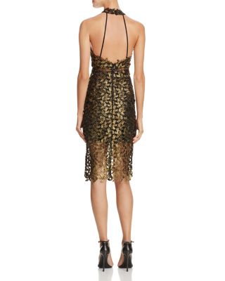 Bardot Gemma Metallic Lace Dress | Bloomingdale's