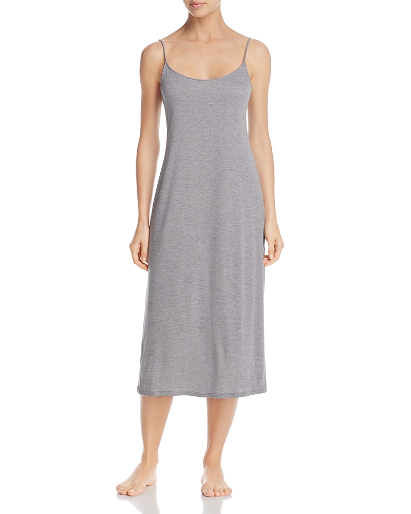 Natori Shangri La Nightgown In Heather Gray