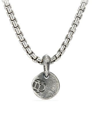 Men's Shipwreck Coin Amulet in Sterling Silver, 17mm