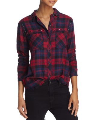 unsually／Studded Check Shirt unsually｜ Studded Check Shirt