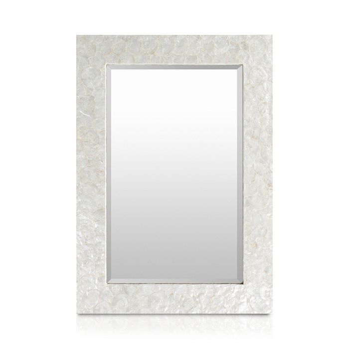 Surya Whitaker Mirror, 40 X 28 In White