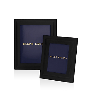 Polo Ralph Lauren Brennan Leather Frame In Black