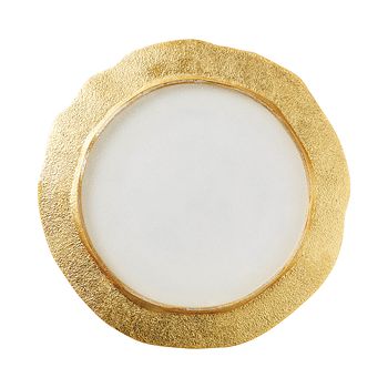 VIETRI - Rufolo Glass Gold Organic Service Charger Plate