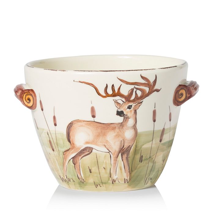 Vietri Wildlife Deer Large Bowl