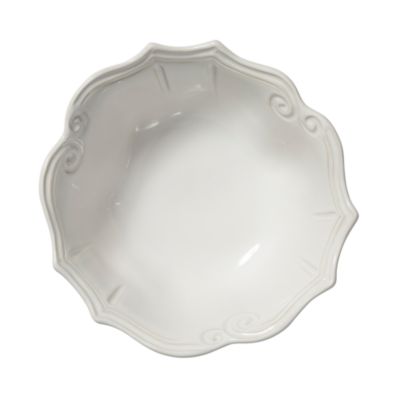 Incanto Stone White Baroque Medium Serving Bowl