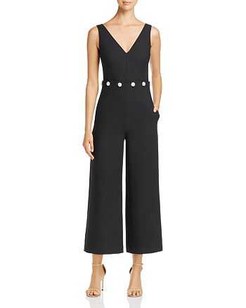 Tory Burch Fremont Cropped Wide Leg Jumpsuit | Bloomingdale's
