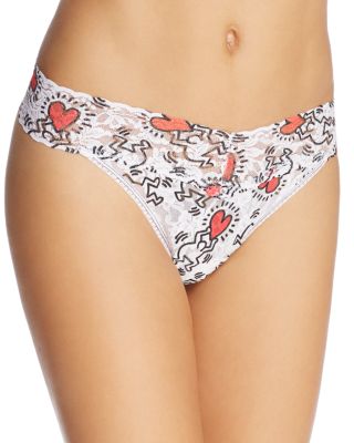 Hanky Panky - Keith Haring Hearts Original-Rise Thong