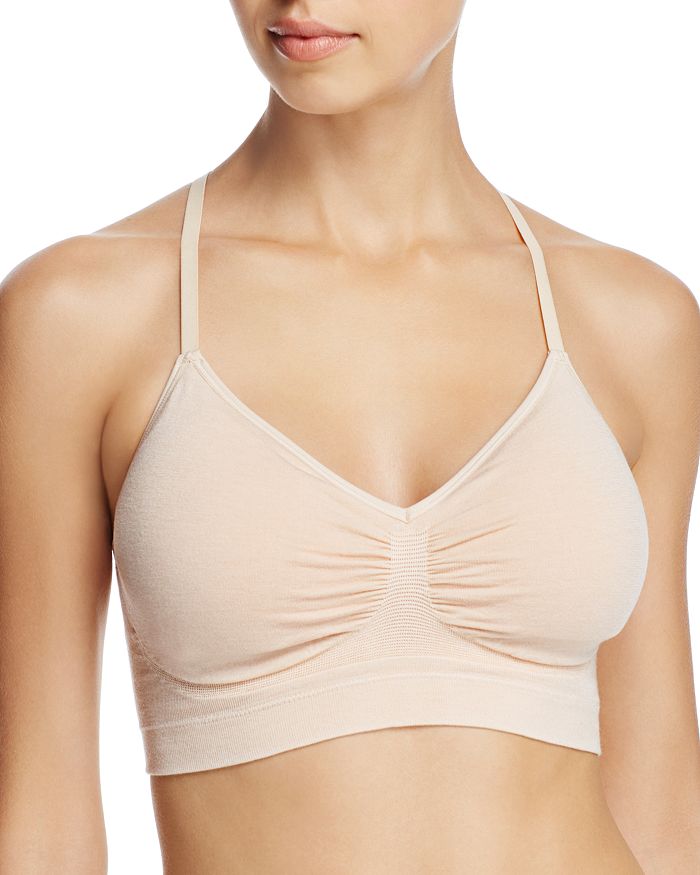 Shop Yummie Emmie T-back Cami Bralette In Frappe
