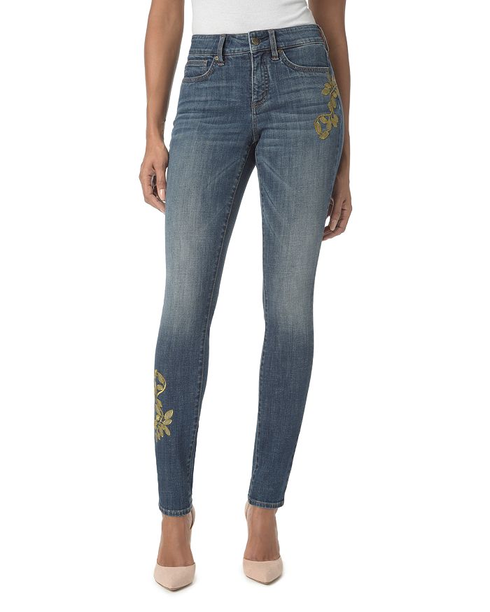 NYDJ Alina Embroidered Legging Jeans in Desert Gold Bloomingdale s