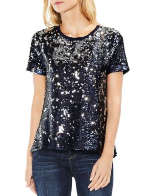 vince camuto sequin top