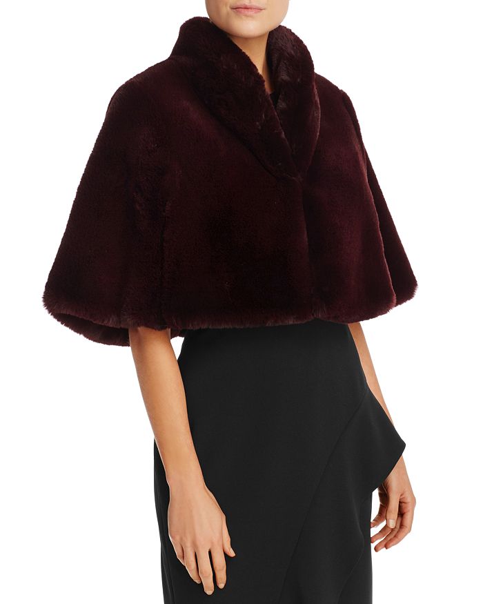 Betsey johnson outlet fur cape