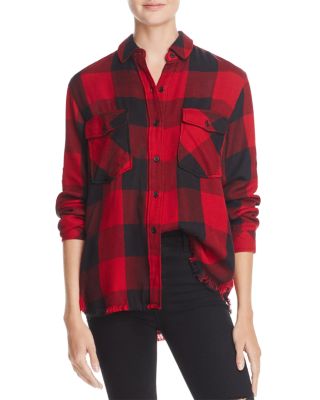 Rails - Larsson Embroidered Frayed Plaid Shirt