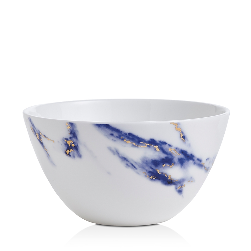 Prouna Marble Cereal Bowl / All Purpose Bowl In Azure