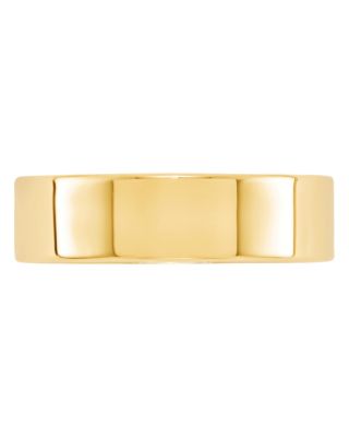 Bloomingdale's Fine Collection - Men's 6mm Lightweight Flat Band Ring in 14K Yellow Gold - Exclusive