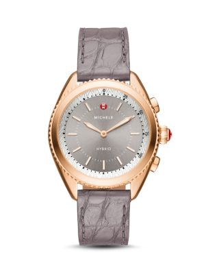 MICHELE Silicone Strap Hybrid Smartwatch, 38mm | Bloomingdale display picture 1