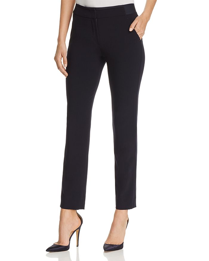 Emporio Armani Cropped Straight-Leg Pants | Bloomingdale's