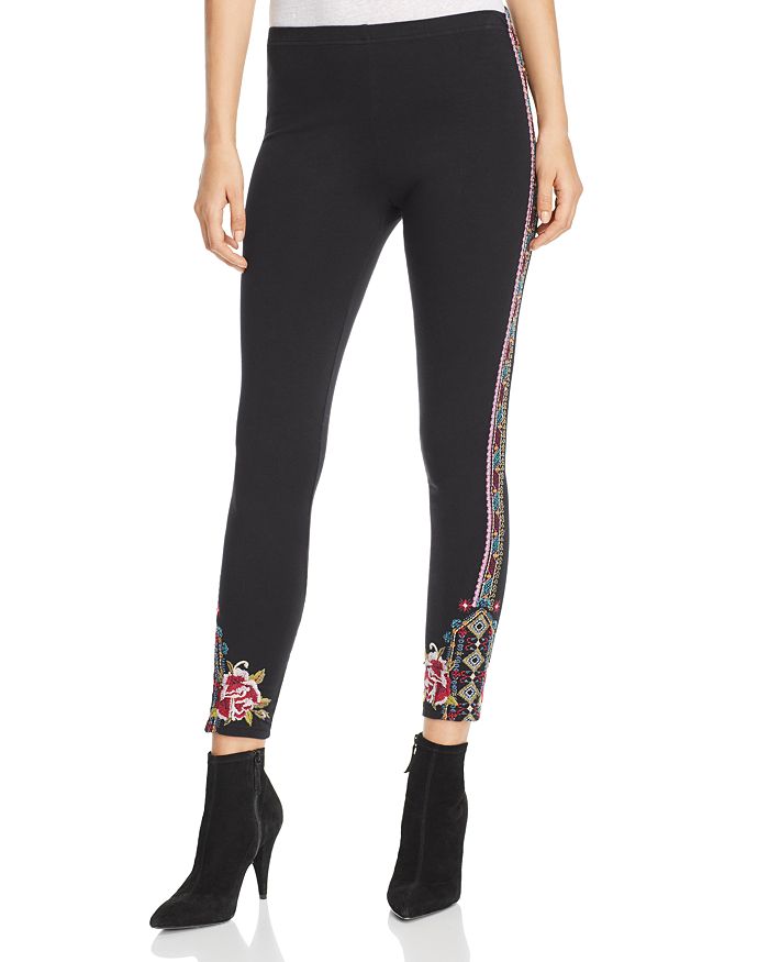 Johnny Was Collection Langley Embroidered Leggings | Bloomingdale's