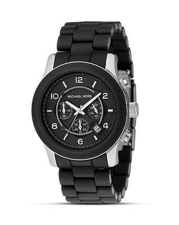 Michael Kors Oversize Round Black Bracelet Watch, 38MM | Bloomingdale's