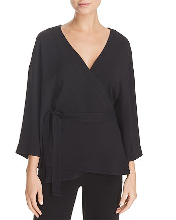 Theory Elevated Wrap Top Bloomingdale S