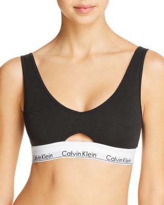 calvin klein cut out bralette