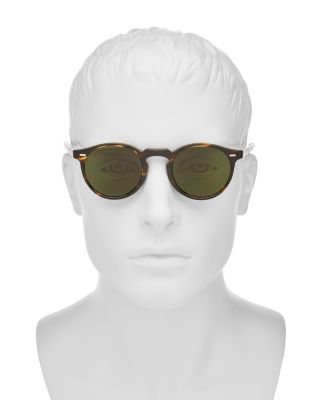 Oliver Peoples Men's Gregory Peck Round Sunglasses, 47mm - 100% Exclusive
