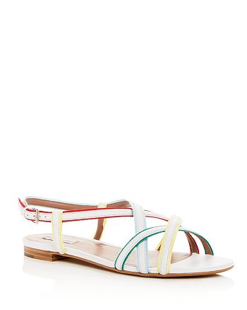Tabitha Simmons Women's Sarlo Leather Color Block Sandals | Bloomingdale's